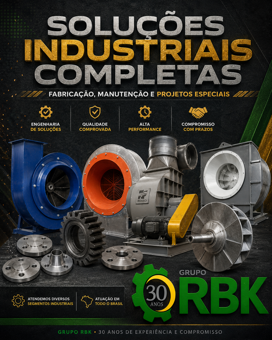 Equipe RBK Serviços em manutenção industrial